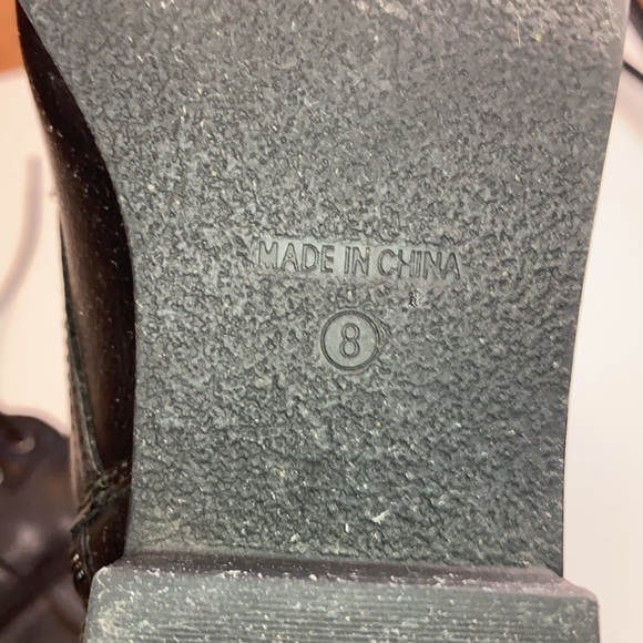 Style and Co. black faux leather combat boots - Picture 11 of 12